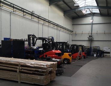 Préparation de cabines LINDE et JUNGHEINRICH chez K.B.O